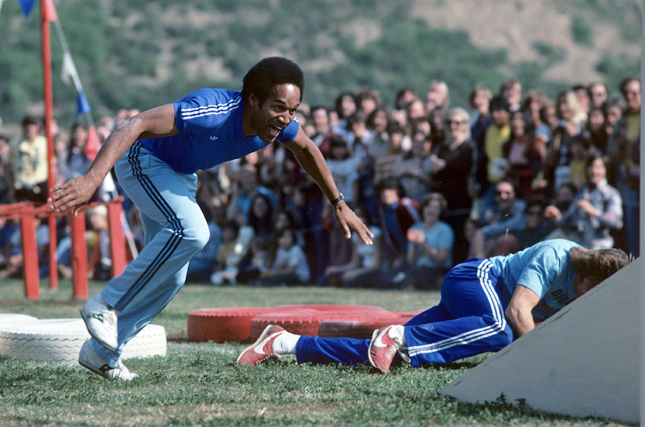 O.J. Simpson partakes in the games, 1976. 